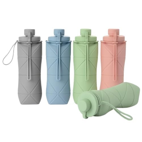 Foldable Silicone Water Bottle 610ml – Leakproof